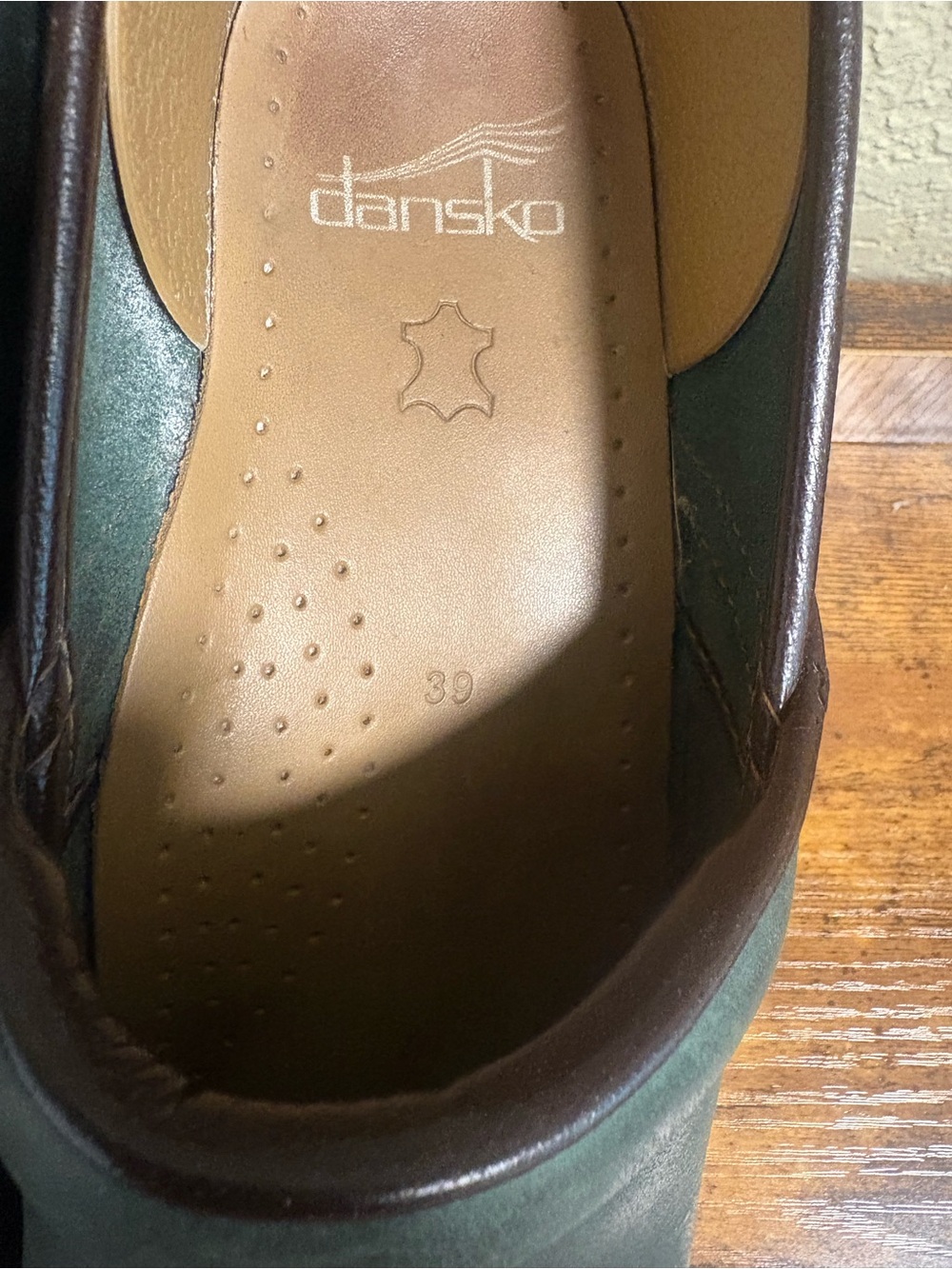Dansko W39 Professional Oiled Leather, dark green Sz 8.5-9 - Picture 8 of 8